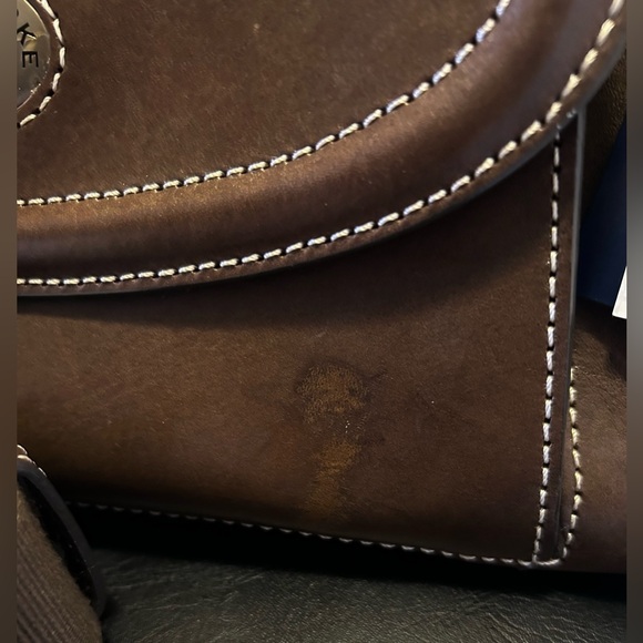 Dooney and Bourke Florentine Toscana Front Pocket Satchel NWT, Elephant color - Picture 6 of 12